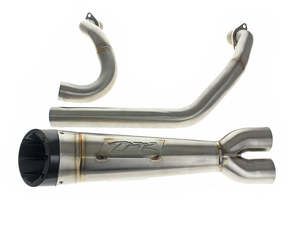 Indian Cruiser Chief 2 1: Shorty Turnout 2-into-1 Exhaust - Stainless Steel. Fits Indian Cruiser 2022up - Two Brothers Racing Exhaust