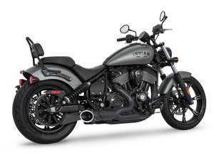 Combat 2-into-1 Exhaust - Black with Black End Cap. Fits Indian Cruiser 2022up -&hellip;