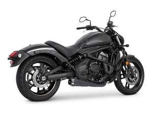 American Outlaw Shorty 2-into-1 Exhaust - Black with Black End Cap. Fits Kawasak&hellip;
