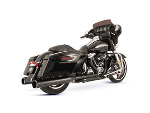 El Dorado 2-into-2 Dual Exhaust - Black with Black Thruster End Caps. Fits Touri&hellip;