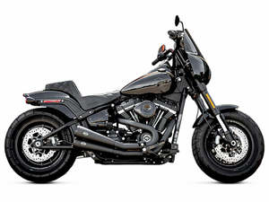Grand National 2-into-2 Exhaust - Black with Black End Caps. Fits Street Bob, Lo&hellip;