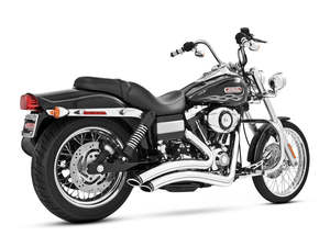 Sharp Curve Radius Exhaust - Chrome with Black End Caps. Fits Dyna 2006-2017. - &hellip;