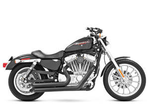 Exhaust System 2 2: Amendment Exhaust - Black. Fits Sportster 2004-2021 - Freedom Performance Exhaust