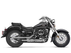 Drag Pipes - Chrome. Fits Yamaha V-Star XVS650 1998-2019 - Cobra Exhaust