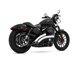 Radical Radius Exhaust - Chrome with Black End Caps. Fits Sportster 1986-2021. -&hellip;