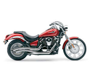 Speedster Swept Exhaust - Chrome. Fits Kawasaki Vulcan 900 2006up. - Cobra Exhaust