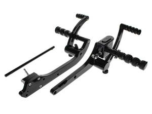 GMA Forward Controls by BDL. Black Finish. Fits Street 500 2016-2020. - Belt Drives Ltd