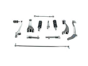Forward Controls - Chrome. Fits Sportster 2004-2013 - Rollies Speed Shop