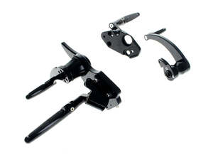 Standard Length Forward Controls with Folding Rubber Inlay Pegs - Black. Fits To&hellip;
