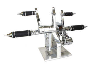 Standard Length Forward Controls - Chrome. Fits Softail 2000-2017. - Rollies Speed Shop