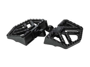 H D Male Mount Black: Savage Series Mini Floorboards with HD Male Mount - Black - Flo Motorsports