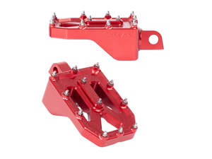 Aggressor Footpegs - Red. - Thrashin Supply