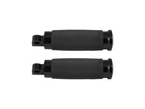 Custom Contour Footpegs - Black. Fits H-D. - Avon Grips