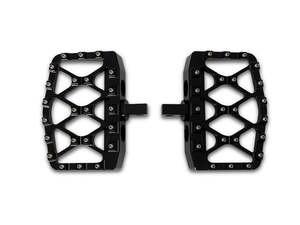 MX Evolution Mini Floorboards with HD Male Mount - Black - Burly Brand