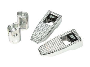 Slim Speed Footpegs - Polished. Fits Softail 2018up Front Rider - Slyfox