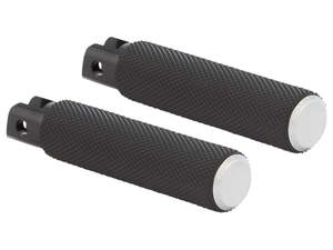 Knurled Fusion Footpegs - Chrome. Fits Softail 2018up Front Rider - Arlen Ness