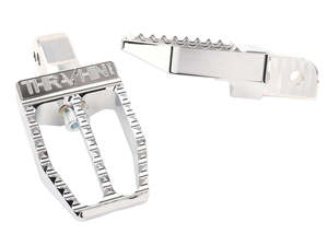 H D Softail 2018up Chrome: Militant Footpegs - Chrome. Fits Softail 2018up Rear Passenger - Thrashin Supply