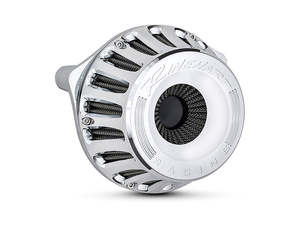 Moto Air Cleaner Kit - Chrome. Fits Touring 2017-2024 & Softail 2018-2024 - Rinehart Exhaust