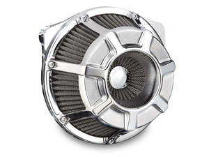 Beveled Air Cleaner Kit - Chrome. Fits Touring 2017-2024 & Softail 2018-2024 - Arlen Ness