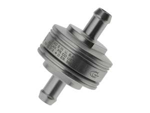 Washable Super Mini Inline Fuel Filter. 5/16in. Hose x 0.675in. long. Billet Alu&hellip;