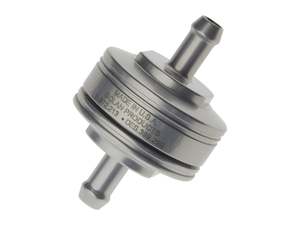 Washable Super Mini Inline Fuel Filter. 1/4in. Hose x 0.675in. long. Billet Alum&hellip;