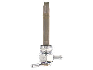 High-Flow Fuel Tap / Petcock with 22mm Thread, 5/16in. Backward Facing Fuel Outl&hellip;