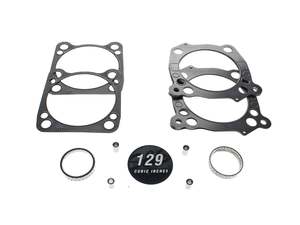 Gaskets Top End Rocker M8: Top End Gasket Kit. Fits Milwaukee-Eight 2017up with 4.320in. Bore & 129ci Cam Cover Badge - S&S