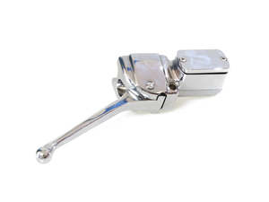 Hand Controls Components 1936 81: Front Brake Master Cylinder - Chrome. Fits Big Twin & Sportster 1972-1981. - Daytona Japan