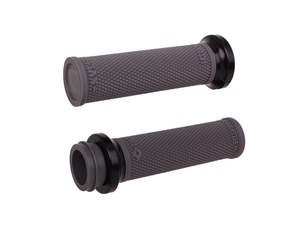 Ruffian Lock-On Handgrips - Graphite/Black. Fits Big Twin 2008-2024 with Throttl&hellip;