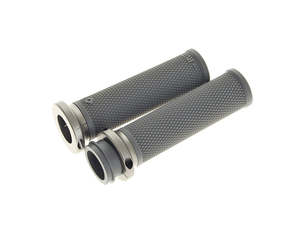 Ruffian Lock-On Handgrips - Graphite/Gun Metal. Fits H-D with Throttle Cable. - &hellip;