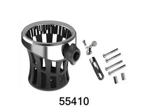 Drink Holder with Perch Mount - Chrome - Ciro3D