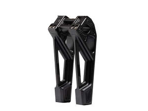 8in. Straight Fastback Risers - Black. Fits 1in. Handlebar - Kodlin
