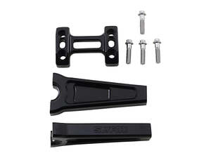 Handlebar Risers Black: 6in. Straight Risers - Black. Fits 1in. Handlebar - Slyfox