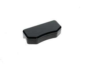 Smooth Handlebar Top Clamp with Hidden Bolts - Gloss Black - LA Choppers