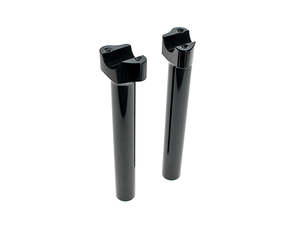 9-1/2in. Tall Risers - Gloss Black. Fits 1in. Handlebar - LA Choppers