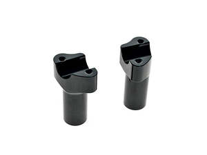 3-1/2in. Tall Risers - Gloss Black. Fits 1in. Handlebar - LA Choppers