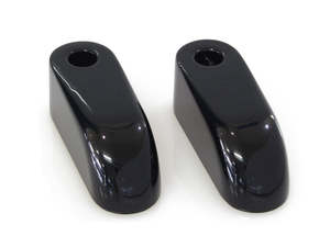 2in. Pullback Riser Extensions - Gloss Black. - LA Choppers