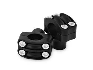 1-1/2in. Tall Reaper Risers - Textured Black. Fits 1in. Handlebar - Burly Brand