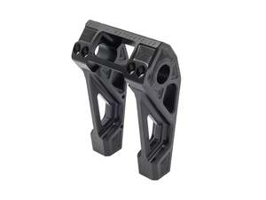 6in. Straight Fastback Risers - Black. Fits Softail Street Bob, Low Rider ST, St&hellip;