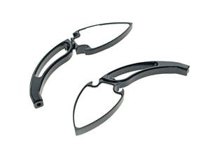 Spade Mirrors - Black - Rollies Speed Shop