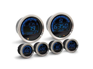 Speedometer & Tachometer - 6 Gauge Kit - Silver. Fits Touring 2004-2013 with Fairing. - Koso