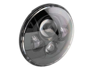 Headlights Black: 7in. LED HeadLight Insert - Black. Fits H-D, Indian Chief Classic & Dark Horse Models with 7in. Headlight. - Letric Lighting Co