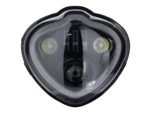 Headlights Black: LED Headlight Insert - Black. Fits Kawasaki Vulcan S 2015up. - Hoglights