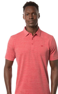 Polos: Travis Mathew The Heater Polo | Heather Scooter