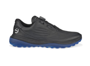Mens: Ecco Mens LT1 Boa Golf Shoe - Black /  Blue