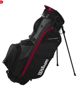 Carry Bags: Wilson Feather Stand Bag - Black