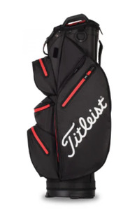 Cart Bags: Titleist Stadry Cart 14 Bag | Black/Red
