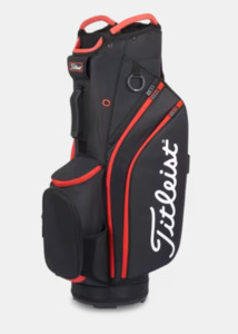 Cart Bags: Titleist Cart 14 Bag - Black/ Red