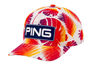 Caps: Ping Electric Sunset Tour Snapback | White