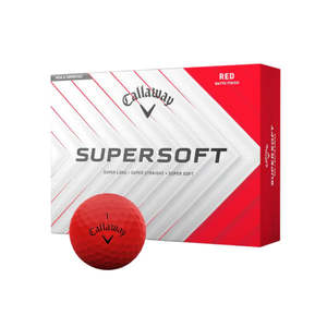 Callaway Supersoft Matte Golf Balls 2025  - Red